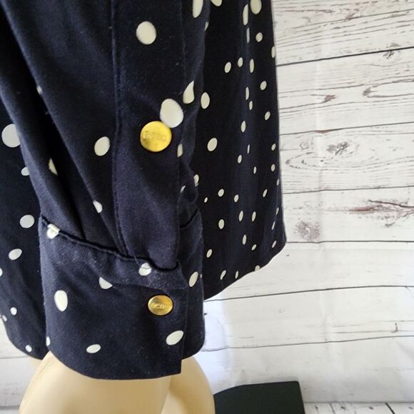 BCBGMAXAZRIA Long Sleeve Asymmetrical Blouse Medium - Picture 5 of 8